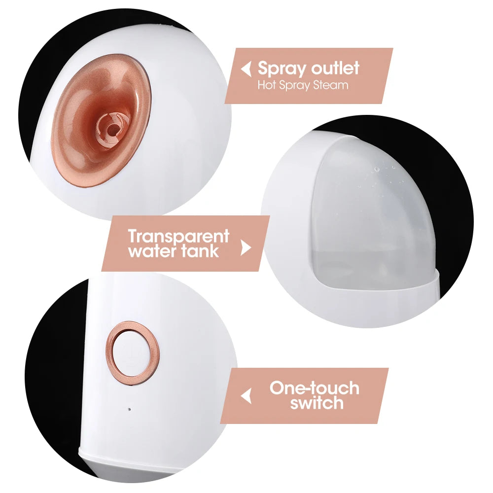 Facial Steamer Nano Ionic Hot Mist Face Steamer Home