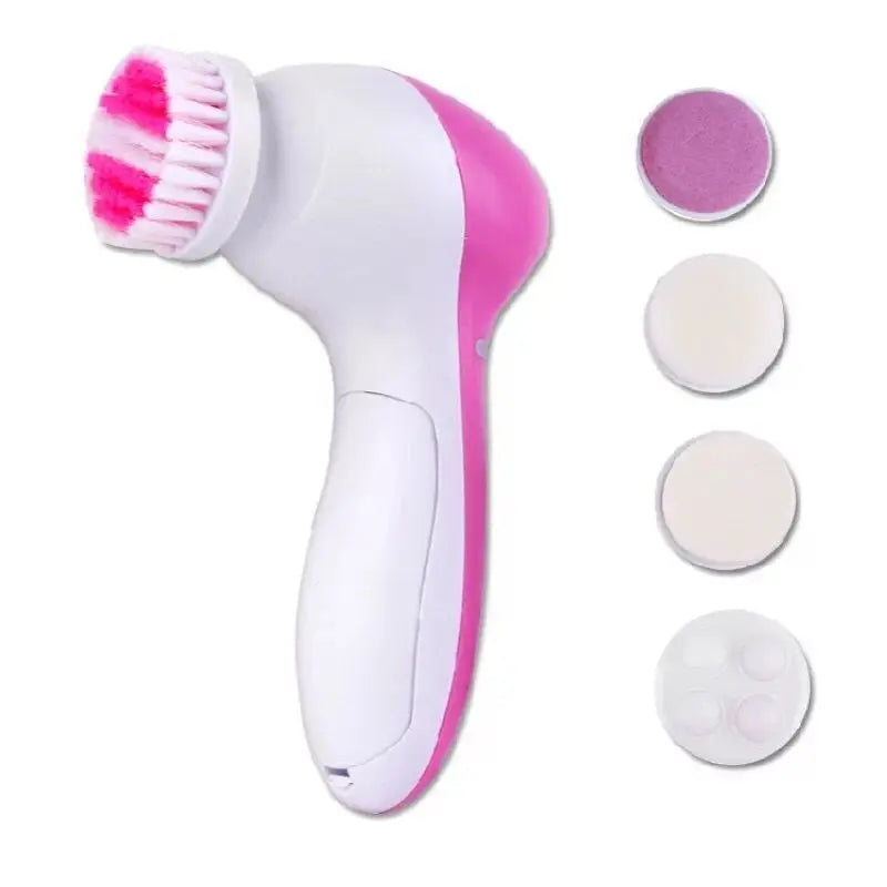 Electric Facial Cleaner 5 IN 1 Face Cleansing Brush Wash