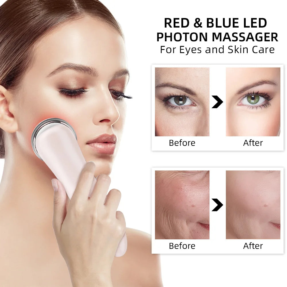 Multifunction Facial Massager 4 in 1 RF EMS Facial Radio