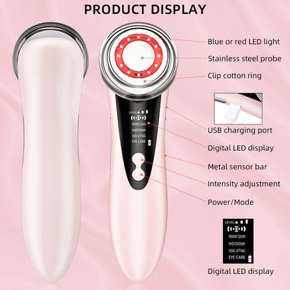 Multifunction Facial Massager 4 in 1 RF EMS Facial Radio