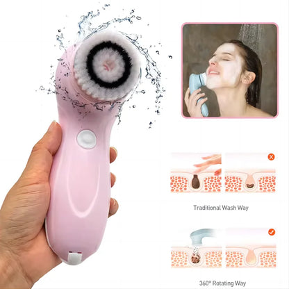 Facial Cleansing Brush Face Scrubber Electric Exfoliating