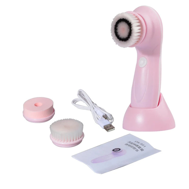 Facial Cleansing Brush Face Scrubber Electric Exfoliating
