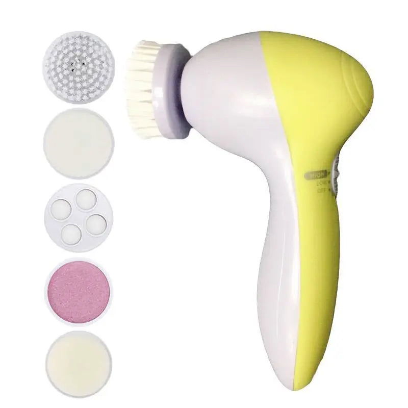 Electric Facial Cleaner 5 IN 1 Face Cleansing Brush Wash