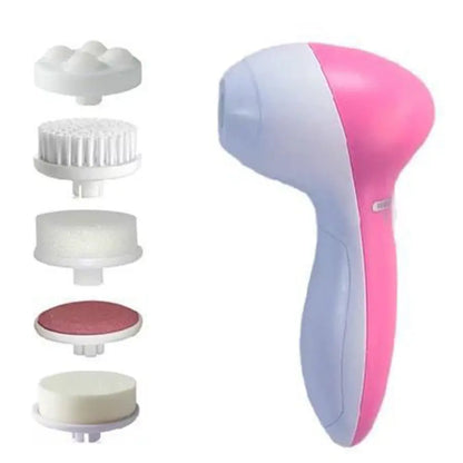 Electric Facial Cleaner 5 IN 1 Face Cleansing Brush Wash
