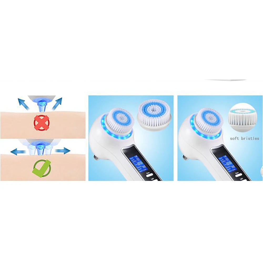 Facial Washer Exfoliator, Electric Facial Rotating Brush