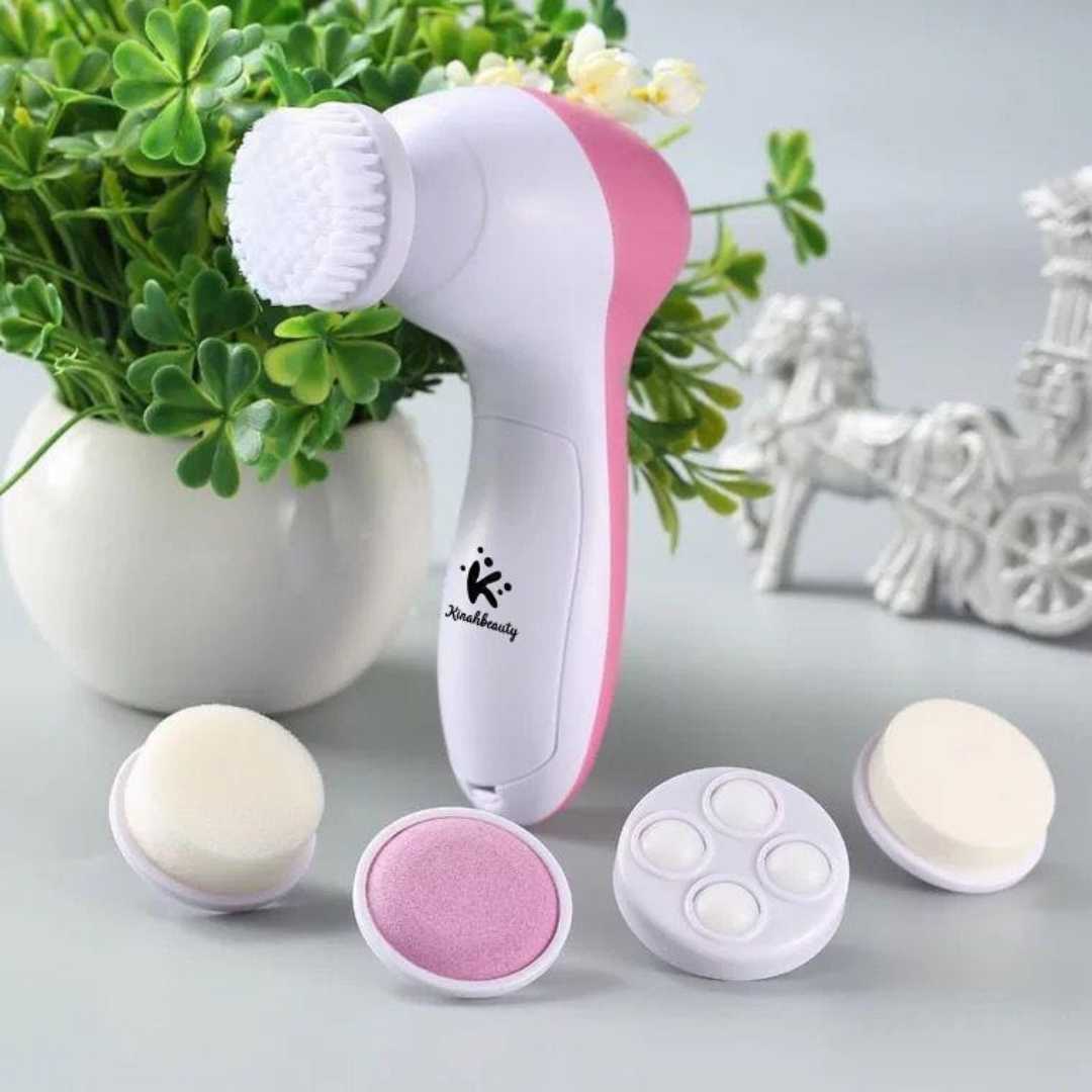 Electric Facial Cleaner 5 IN 1 Face Cleansing Brush Wash